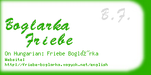 boglarka friebe business card